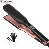 500F Hair Straightener High Temperature Flat Irons Wide Plate Plasma Ions for Keratin Treatment Frizzy Hair Recovers Damaged 1