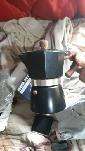 Café Classico: Vintage Wooden Handle Electric Espresso Machine photo review