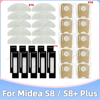 Compatible For 클리엔 CLIEN T24, Midea S8 / S8 Plus Vacuum Replacement Parts Accessories Hepa Filter Mop Cloth Rag Dust Bag 1