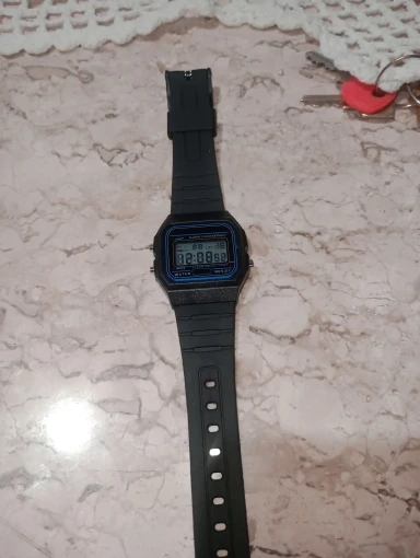 Sport LED Digital Watches for Men Simple Small Square Dial Electronic Watch Silicone Band photo review