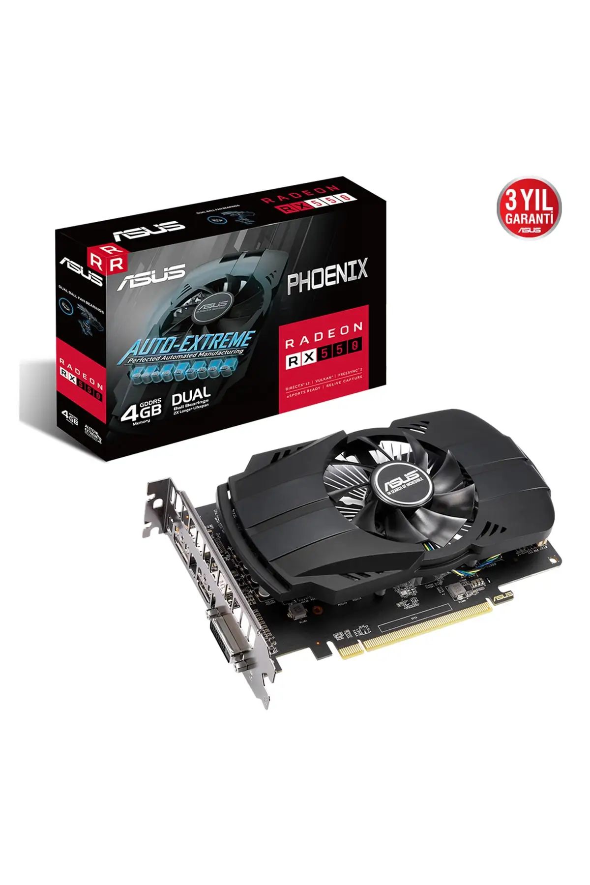 Компьютерная видеокарта 4 ГБ Ph-Rx550-4G-Evo