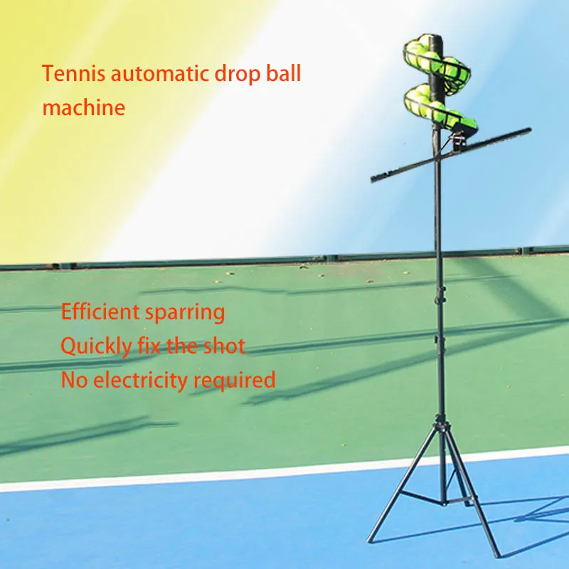 

Tennis Automatic Ball Machine Crash Ball Trainer Beginner Kids Single Swing Exerciser Teacher Ball Feeding Machine