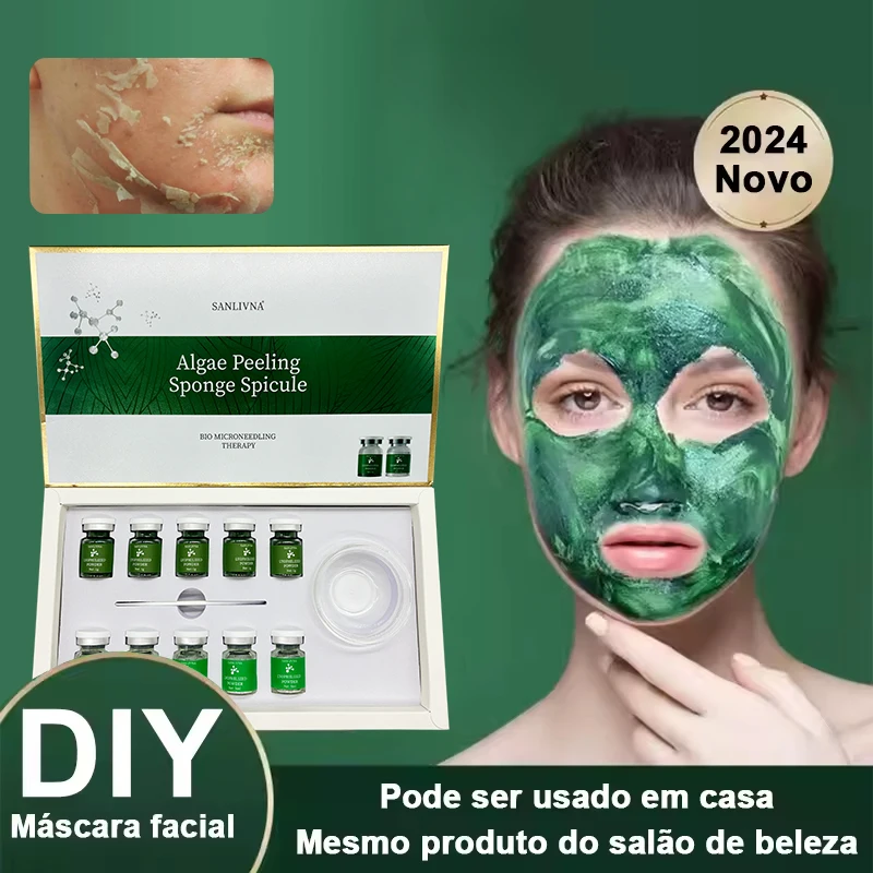 Algae Peeling Whitening Melasma Peel Kit Seaweed Algae Bio- for Acne Treatment Functional Facial Seaweed silicon needle MaSk