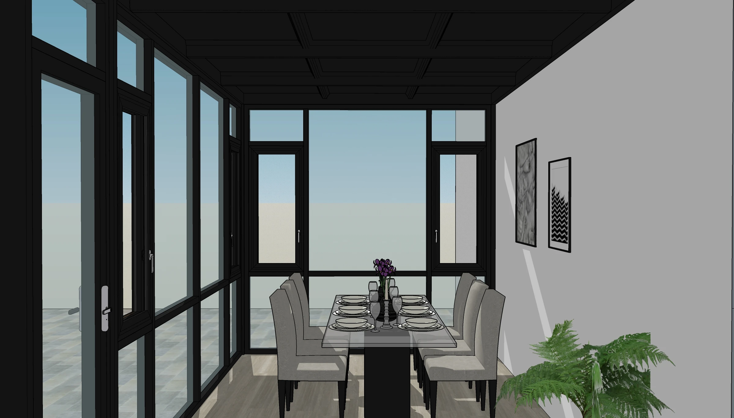 Sunroom Kits Direct factory Supplier Aluminium Sun room Glass House Garden Houses