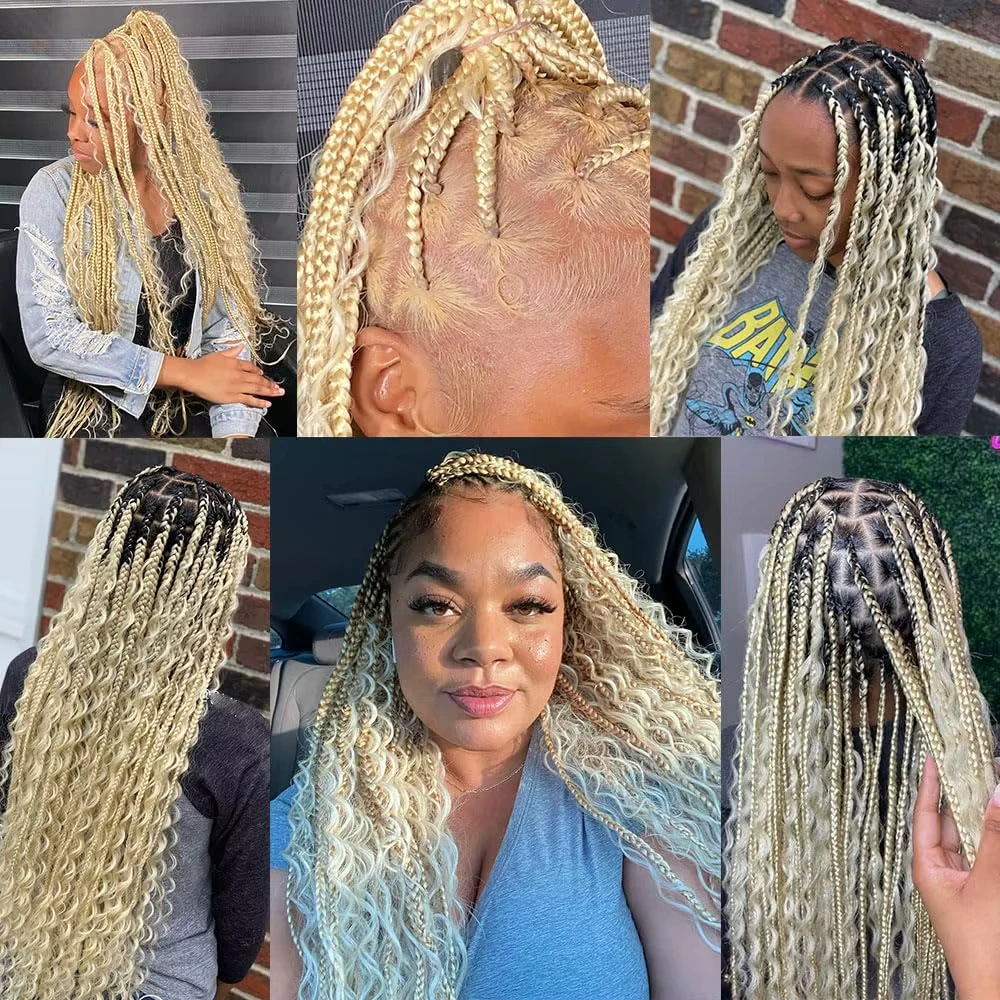 613 Blonds Body Wave Braids Human Hair Bulk For Braiding 100% Human Hair Bundles 1/2/3 Bundles No Weft Hair Bundles For Women 6