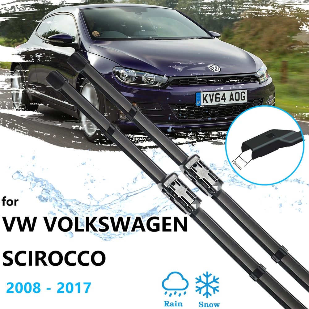 de limpiaparabrisas delanteras, escobillas de ventana para VW Volkswagen Scirocco 2008 2009 2010 2011 2012 2013 2014 2015 2016 2017 - AliExpress