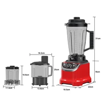 Robot culinaire multifonction 8 en 1, 9500W, mixeur haute vitesse 3L 32000 tr/min, presse-agrumes, hachoir à viande, mixeur à smoothies, appareil de cuisine 2