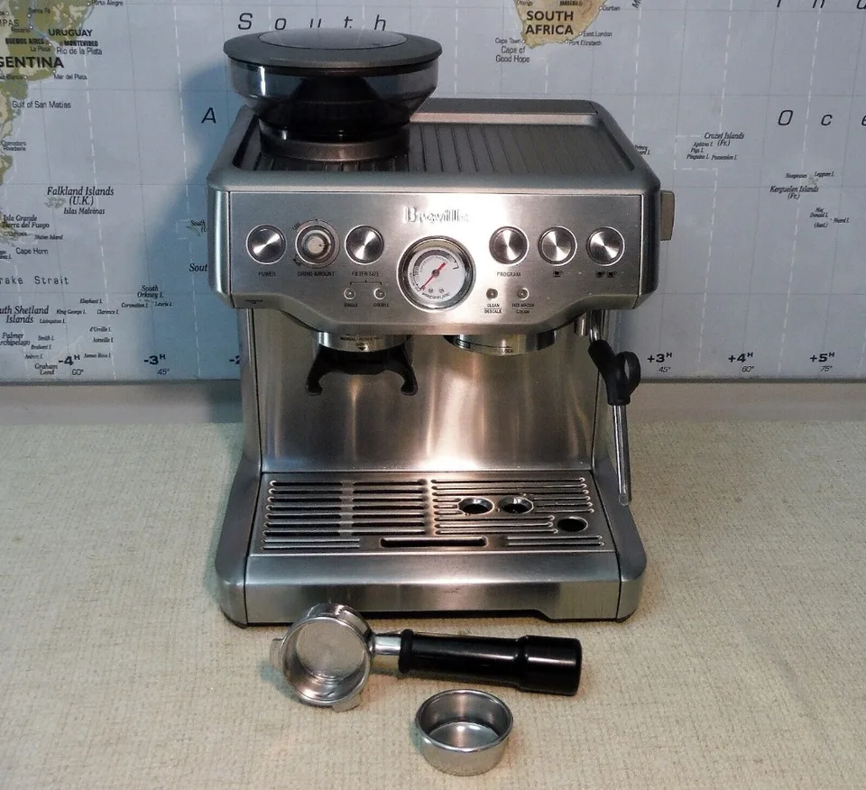 Breville エスプレッソマシン ステンレス エスプレッソマシン グラインダー付き ステンレススチール