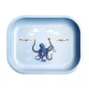 18*14cm Metal Tobacco Rolling Tray Cigarette Smoking Accessories Dish Tin Storage Plate Small Roller Container 5
