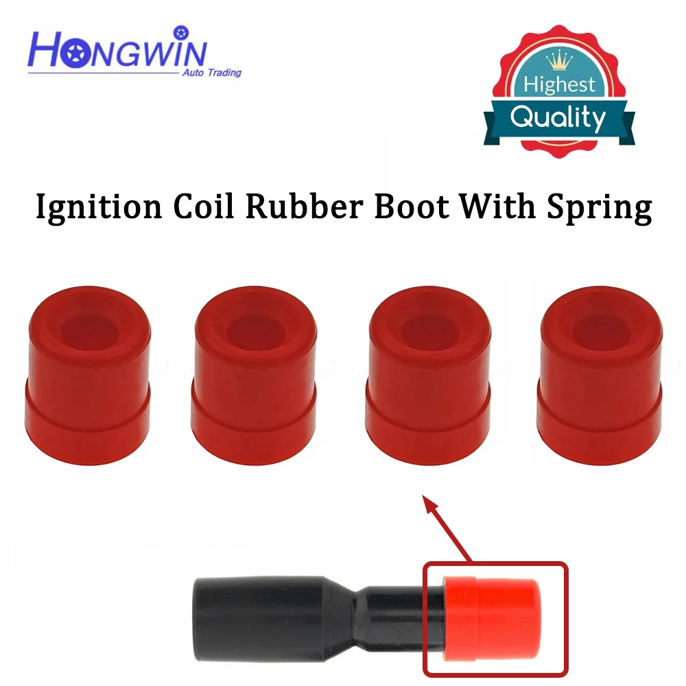 Ignition Coil Igniter Car Ignition Parts 4pcs 30521PWA003 30520-PWC-003 New Ignition Coil Rubber Boot For Honda Fit Jazz City Civic Hybrid 1.3 1.4 15 UF374 UF581