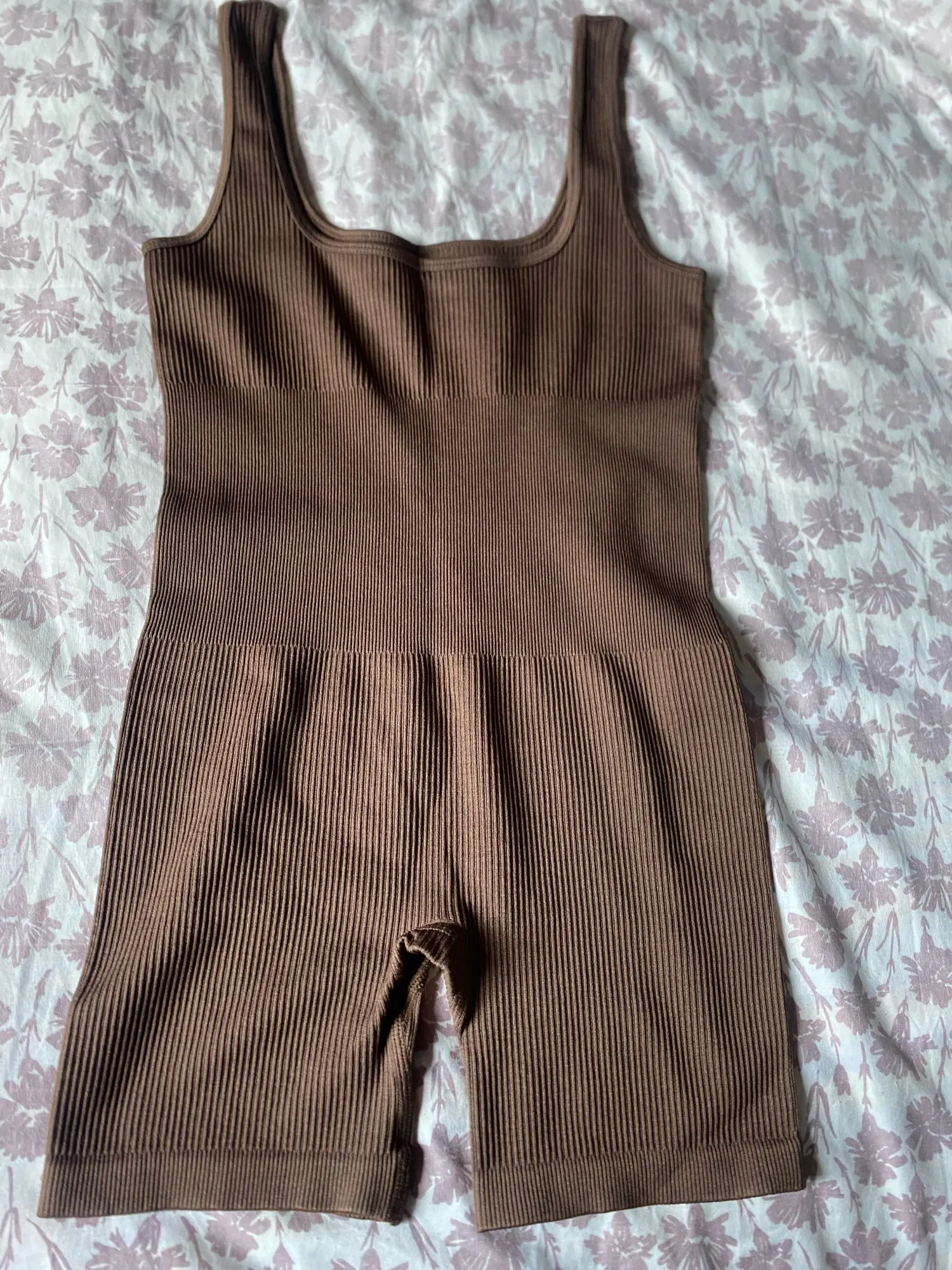 Scoop Neck Wide Strap Active Romper