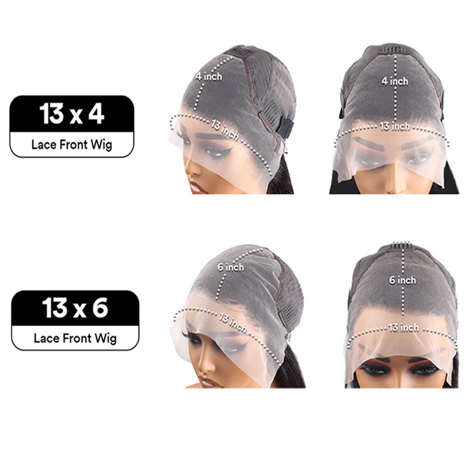 Orange Ginger Lace Front Wigs Human Hair Body Wave 13x6 HD Lace Frontal Wig Colored Brazilian Hair Wig 13x4 Transparent Lace Wig 6