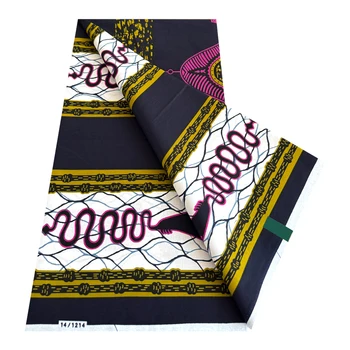 Ankara Fabric African Real Wax Print Pagne Africa Wax Textile 100% Cotton Jacquard Design Ghana Super Batik Fabrics 1