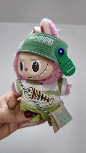 Labubu Doll Clothes: 15/17CM Idol Kpop Green Outfit Set with Bag & Accessories photo review