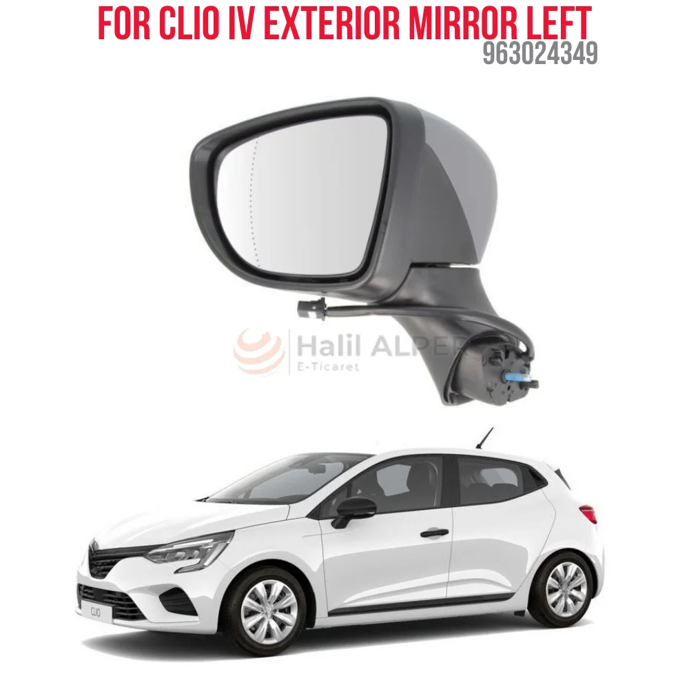 

FOR DIS MIRROR LEFT CLIO IV (WITH ELECTRIC COVER) OEM 963024349 SUPER QUALITY HIGH SATISFACTION AFFORDABLE PRICE DELIVERY