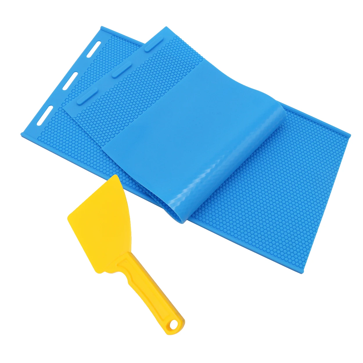 Beeswax Press Sheet Mold Soft PVC Honeycomb Base Foundation Mould Beehive Shovel Beekeeping Beeware Beeswax Candle Making Tool