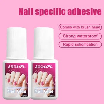 Super nail glue is used to press nails, nail tips and acrylic nails, nail brushes, durable, high strength, safe, pollution-free.