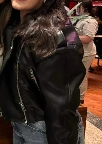 Ailegogo Faux Leather Short Jacket photo review