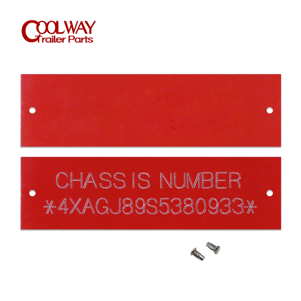 Stamped Vin Hin Number Serial Date Model Id Tag Red Aluminum Plate Stainless Rivet Hull Boat Stamped Vin Hin Number Serial Date Model Id Tag Red Aluminum Plate Stainless Rivet Hull Boat