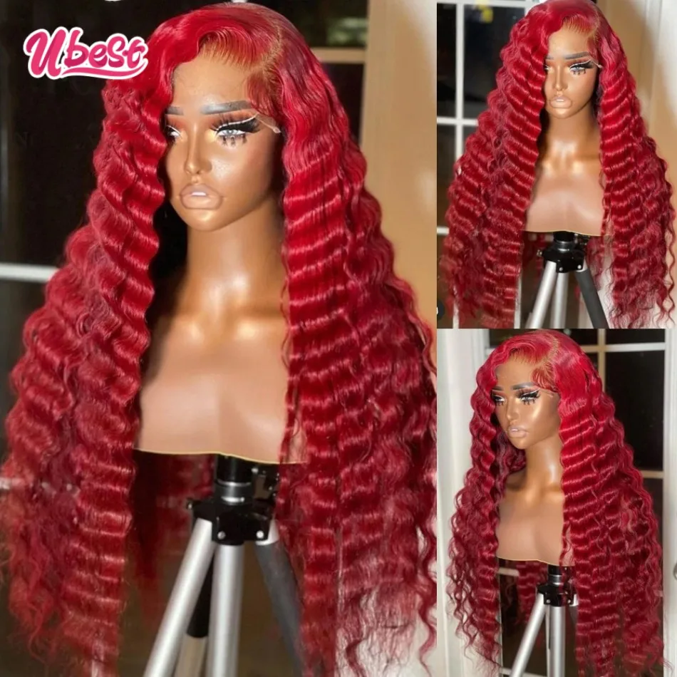 Red Frontal Wig Human Hair 13x4 Red Human Hair Lace Front Wig Hd