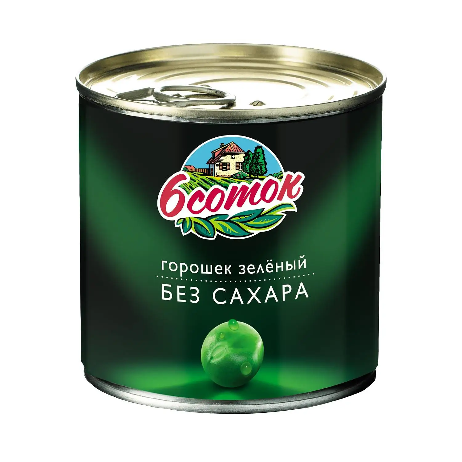Зелёный горошек 6 соток без сахара