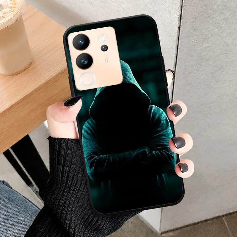 Sleek Black Soft Silicone TPU Protective Phone Case