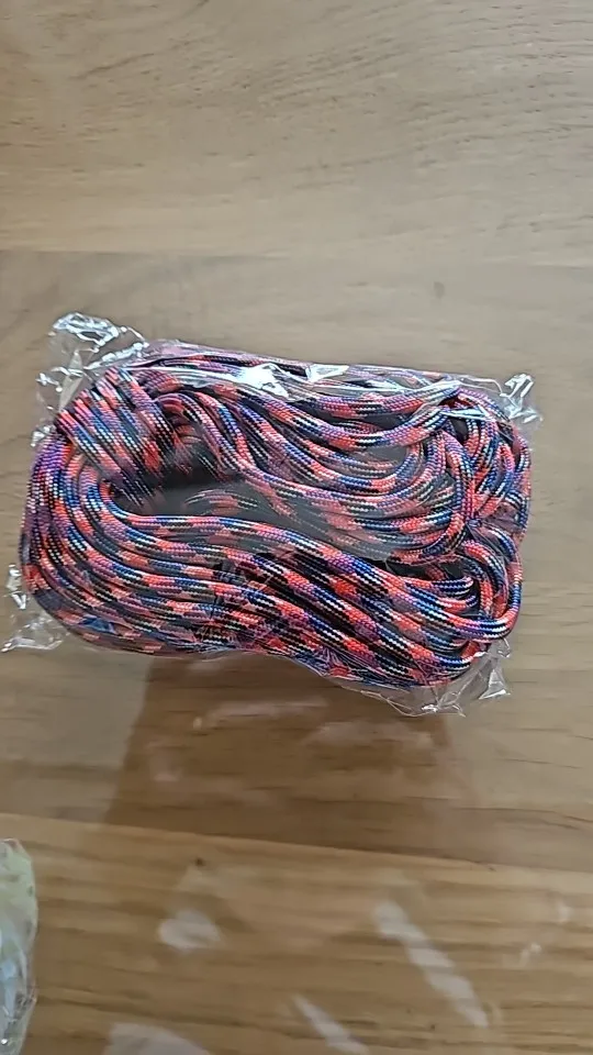 Paracord 1mm/2mm/3mm/4mm/5mm Diameter Blind Box Parachute rope Climbing camping survival gear parachute rope bracelet DIY photo review