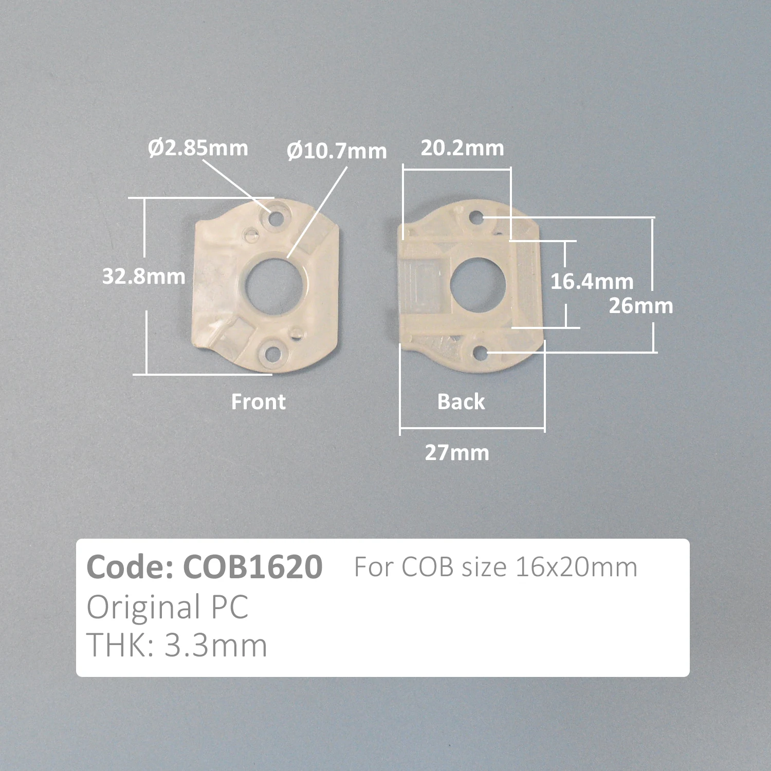 Plastic PC Mount Support COB LED Holders for 1919 2121 1515 1620 Light Source Chips Accessories for DIY Lamp lamp holder lamp bulb holder diy lighting accessories