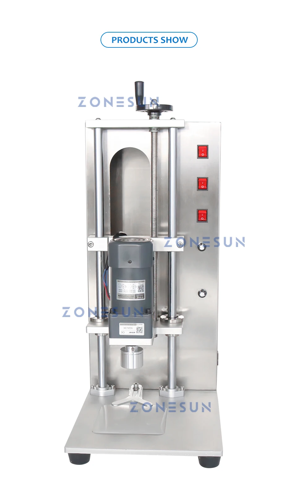 ZONESUN ZS-XGCC2 Apriete la máquina tapadora de botellas