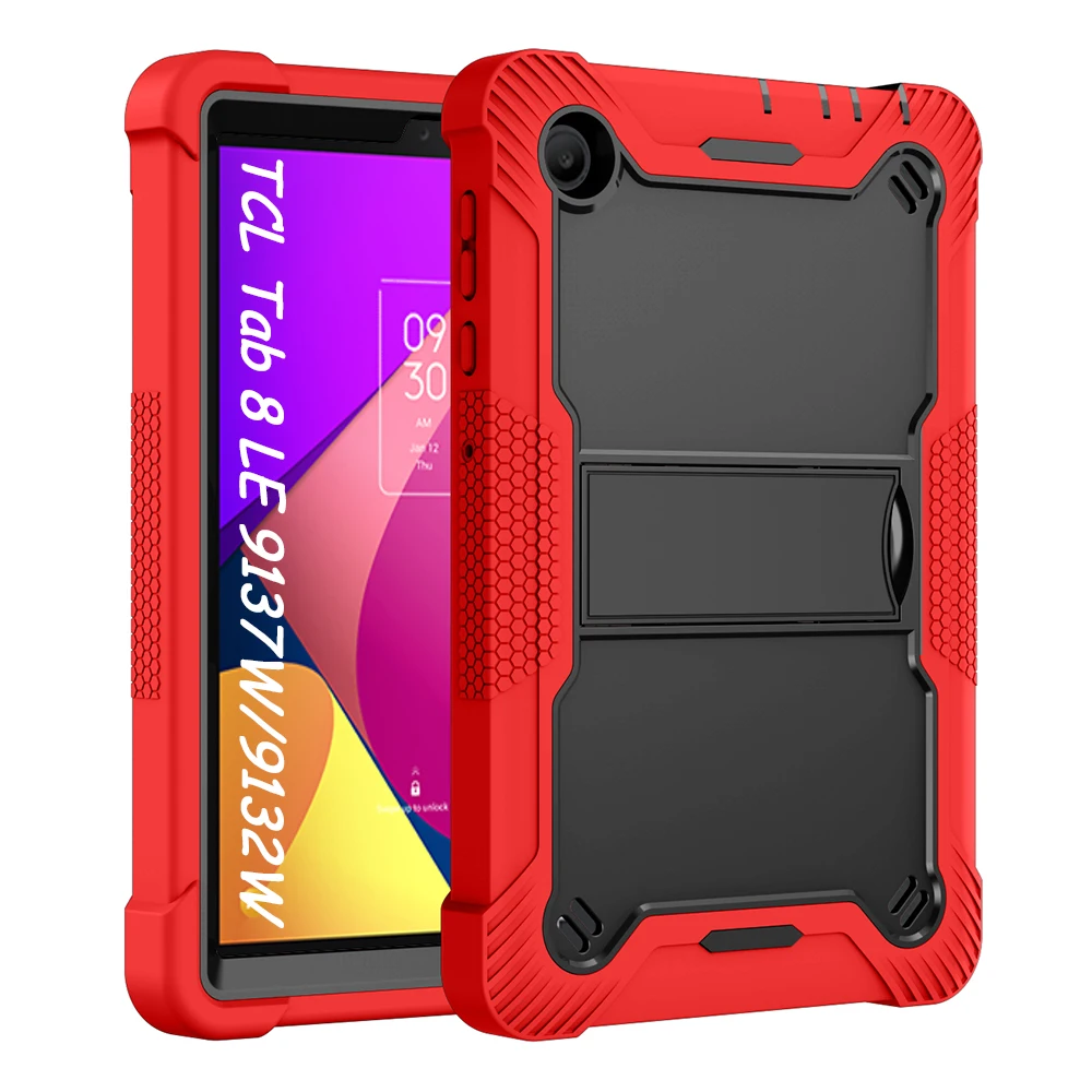 

Tablet Case for TCL Tab 8 LE 8.0 inch 9137W/9132W Cover Stand PC Shockproof Silicone Coque Shell Tab 10 5G 10.1 inch Case