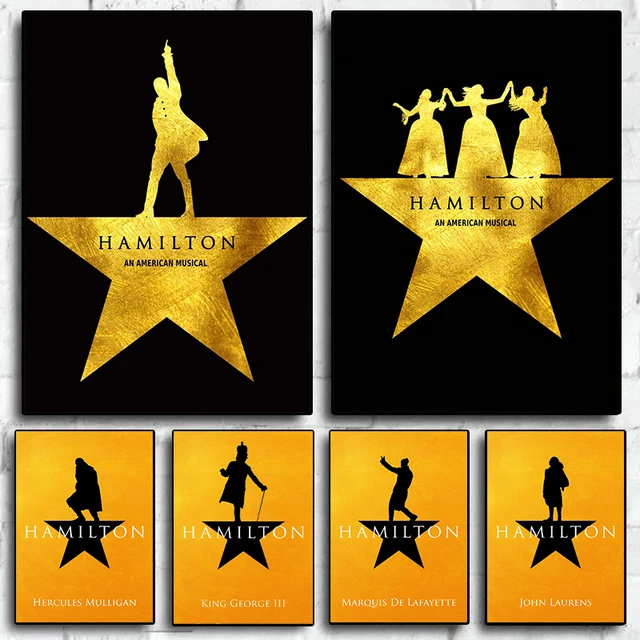 Hamilton the Broadway Musical - Ladies Star V-neck - Hamilton the Musical