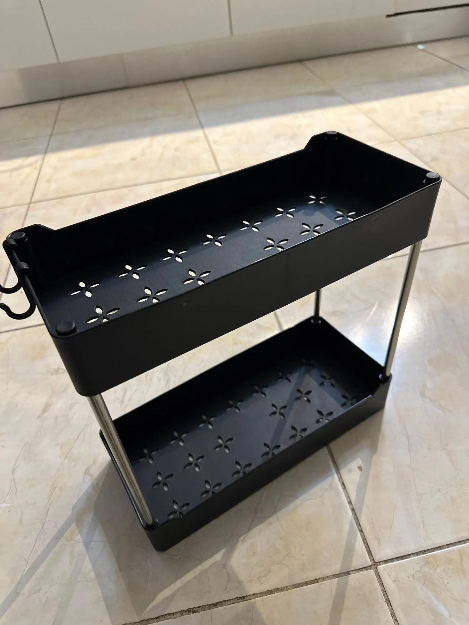 1/2 Pcs 2-Tier Under Sink Organizer – Multipurpose Bathroom & Kitchen Storage Rack photo review