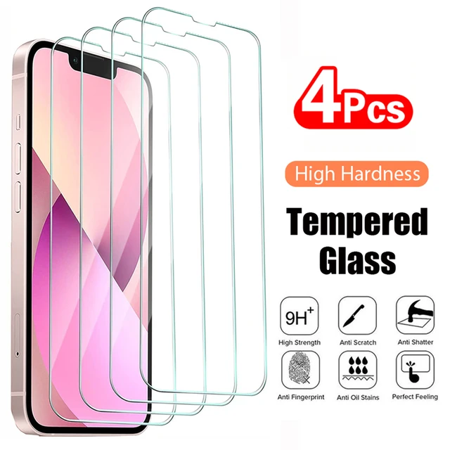 4PCS Tempered Glass For iphone 15 14 13 12 11 Pro Max X XR XS Max 6 6S 7 8 Plus Screen Protector For iphone 12 13 Mini 15 Glass 1