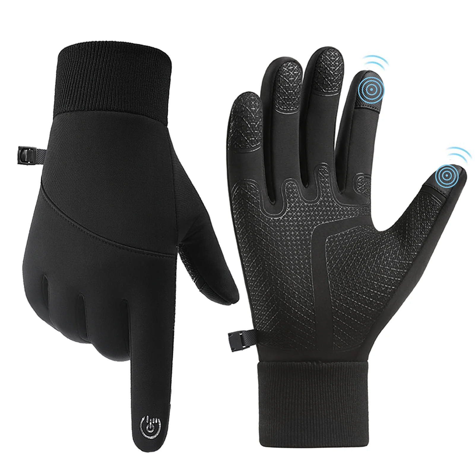 CRAZY SHARK Winter Thermal Gloves For Men Women Touchscreen Windproof