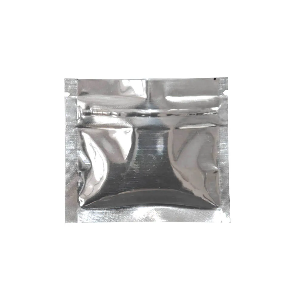 

Zip Lock Mylar Packaging Bag Silver Aluminum Foil Blank Zipper Top Package Bags for Bulk Food Storage 200pcs