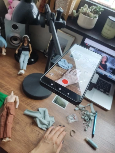 Overhead Tripod with Ring Light Table Tabletop Shooting Stand Tripods with Mobile Phone Holder Boom Arm for Nail Art Photography photo review