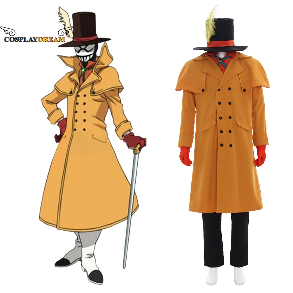 

My Hero Academia Boku no Hero Akademia Mr.Compress Atsuhiro Sako Cosplay Costume Yellow Suit Halloween Party Adult Men Outfit