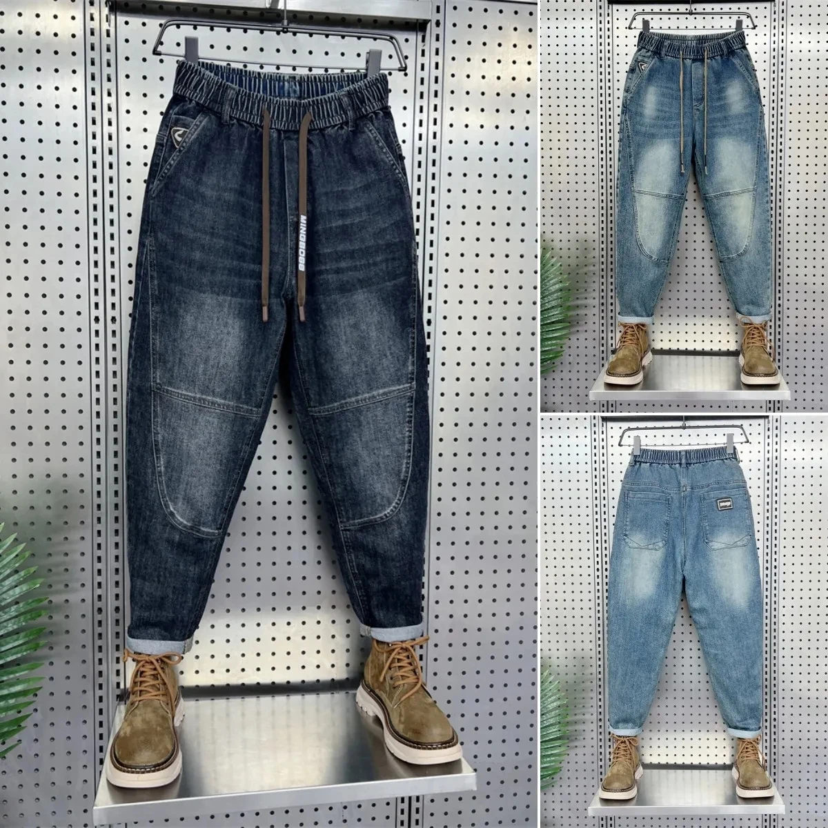 British style elegant straight jeans classic retro street jeans high quality brand men's clothing