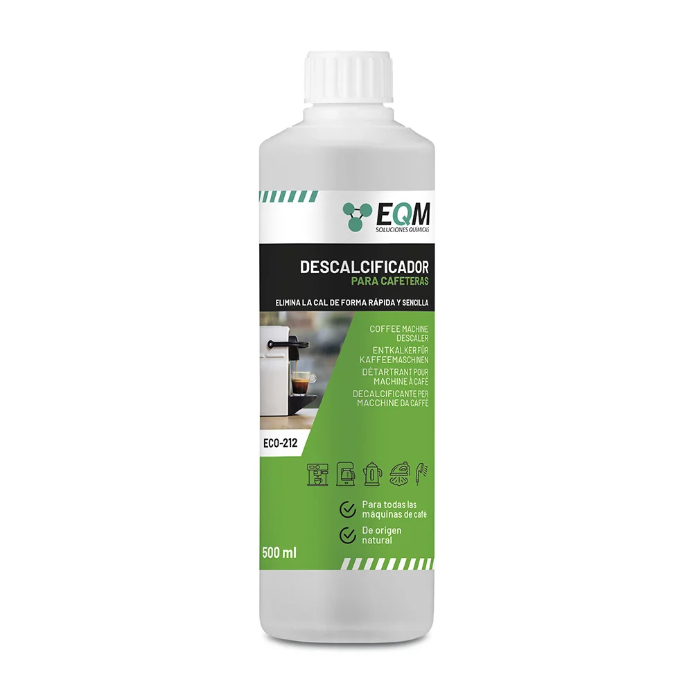 EQM - ECO-212 - Descalcificador para Cafeteras - Origen 100% natural - Compatible con todas las máquinas de café, elimina la cal