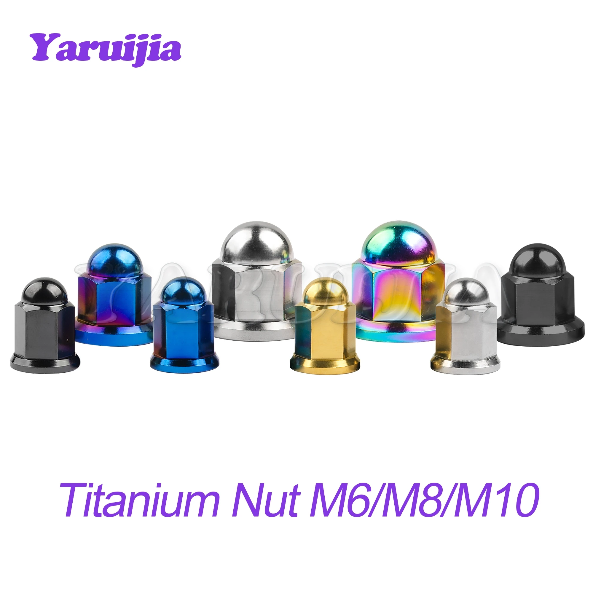 Dadi A Ghianda In Titanio Gr5 – M6 M8 M10 – Dado A Cupola Per Bulloni E Fissaggi – 1 Pezzo