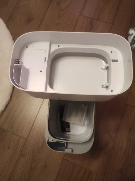 Bathroom Trash Can White 14L Smart Trash Can photo review