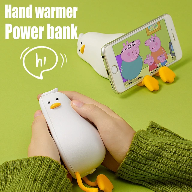 Portable Hand Warmer Power Bank Cute External Spare Auxiliary Battery  Charger For iPhone 12 14 13 Samsung S22 Ultra Xiaomi 12S - AliExpress
