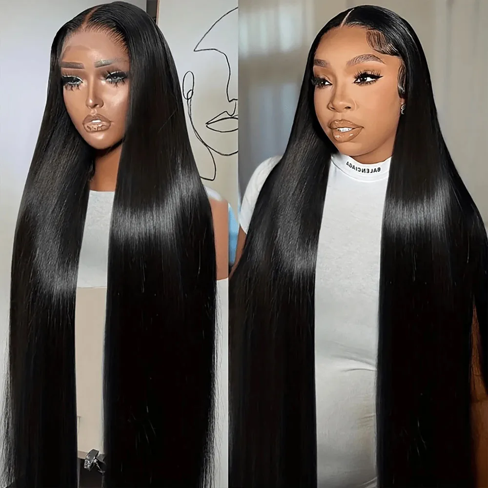 Brazilian human hair13x4/13x6mm high-definition lace front wig16-42 inches straight lace front wig360-degree full lacewignatural 4