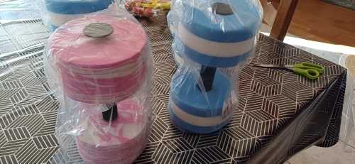 Pool Exercise Dumbbell with Handle Strip Pool Resistance EVA Foam Dumbbell photo review