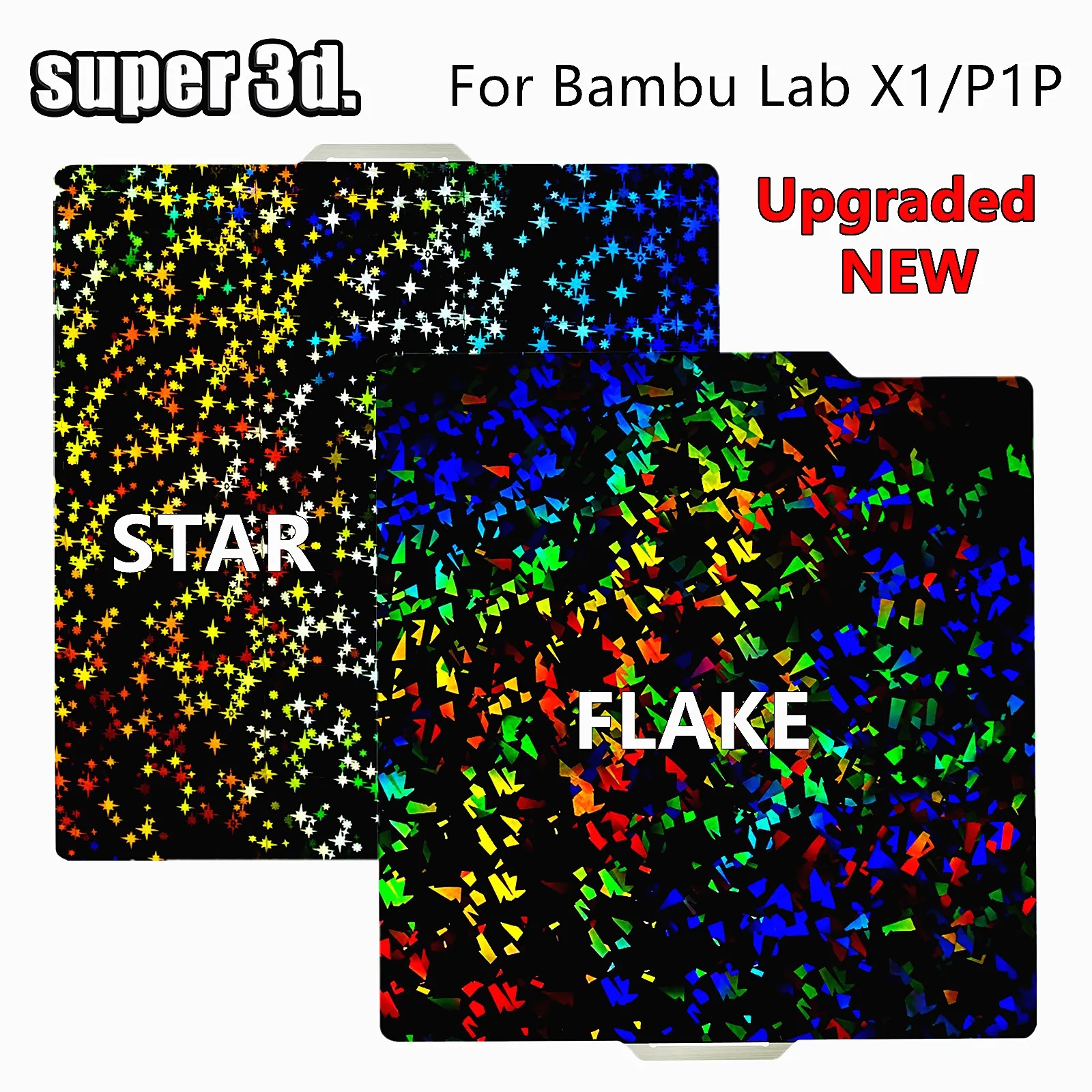 

Гладкая двухсторонняя пластина для Bambulab X1C P1S 257x257 H1H фантомная звезда P1P, пружинный стальной лист для Bambulab P1S X1
