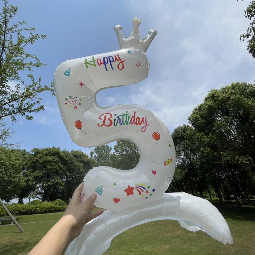 

32 Inch Birthday Party Decorations Number Children Birthday Woman Crown Column Banquet Baby Shower Girl Happy Party Supplies