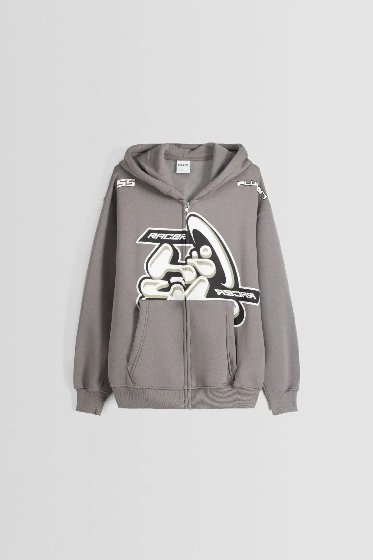 Bershka - Racing themed zip up hoodie sweatshirt - AliExpress