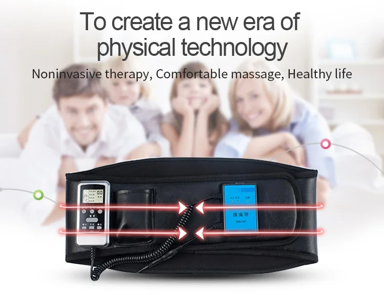 Electronic Muscle Stimulation Electrode Pulse Tens Unit Therapeutic Belt For Lumbar Muscle Strain 3