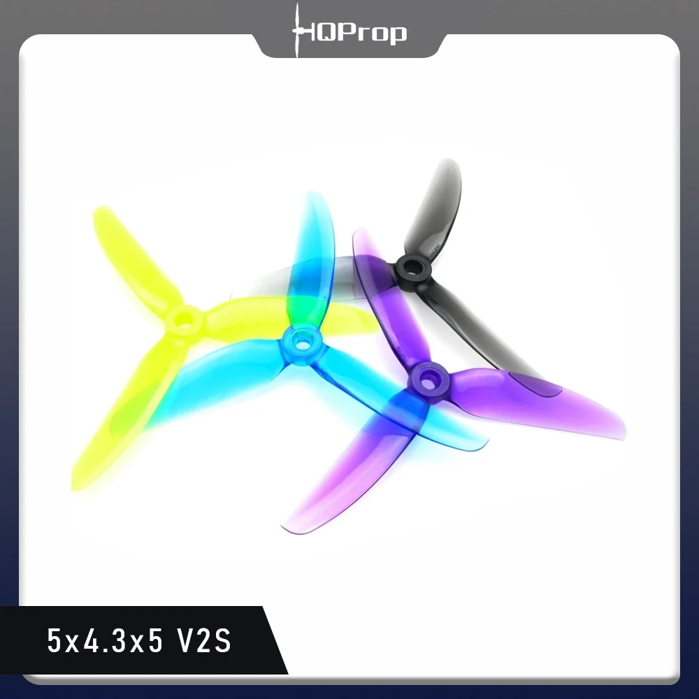 HQ Prop 5x4.3x3 V2S for 5 inch FPV Drone 3 Blade Propeller 4pcs/bag FPV Drone Racing DIY Parts drone propeller drone propellers drone propeller blades propeller replacement parts