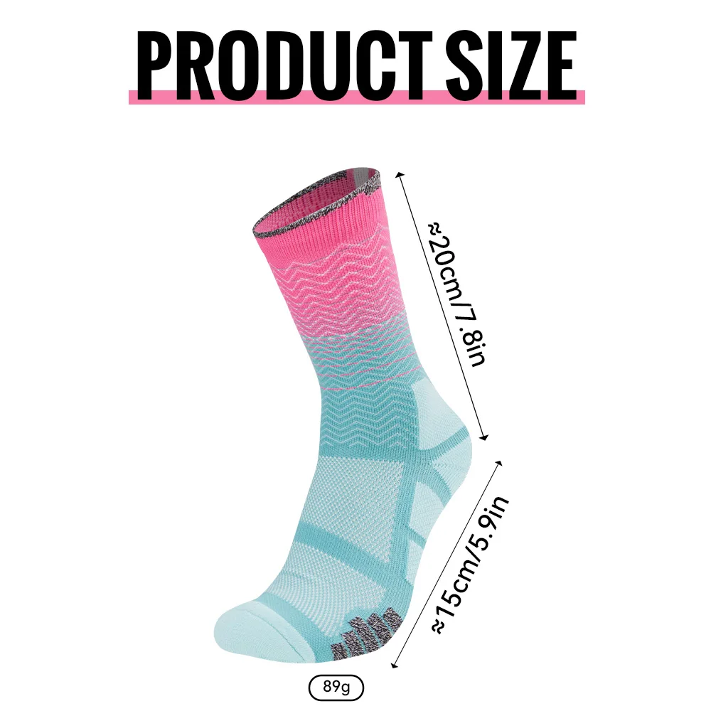Cushioned Sports Socks WRELS 1/2/3 Breathable Running Cushion Padded Moisture Wicking For Walking Hiking Running